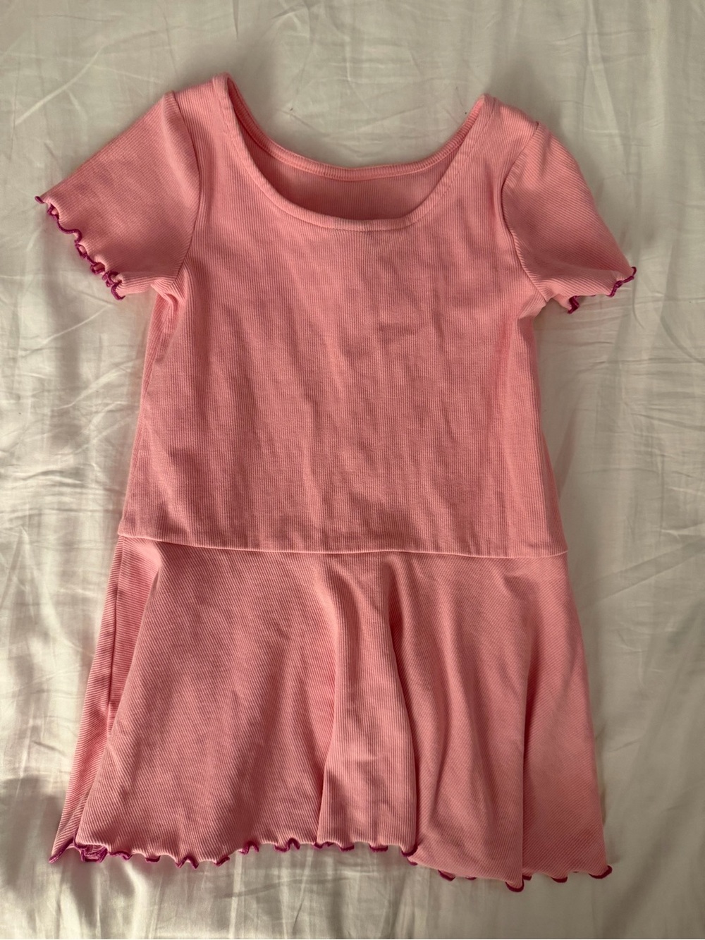 Tea Collection Ruffle Ribbed Skater Dress - Picture 3 of 4